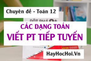 Các dạng bài tập viết Phương trình tiếp tuyến của đồ thị hàm số - Toán lớp 12